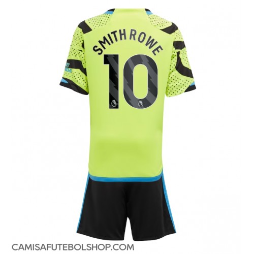 Camisa de time de futebol Arsenal Emile Smith Rowe #10 Replicas 2º Equipamento Infantil 2023-24 Manga Curta (+ Calças curtas)